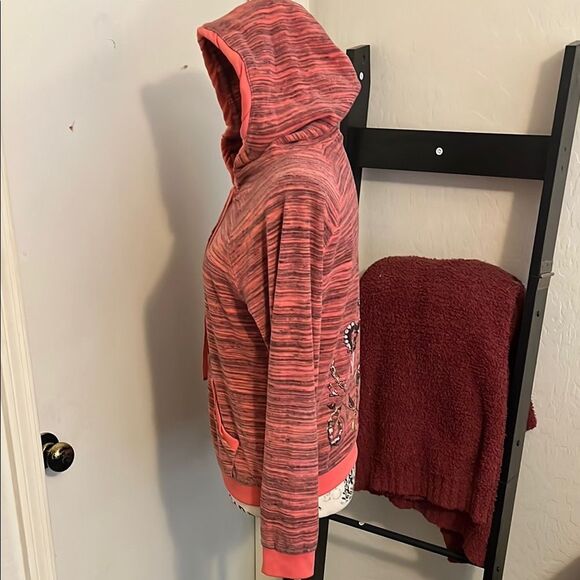 Juicy Couture Hoodie Zipper Closure Pockets Embellished Jacket - Picture 4 of 10